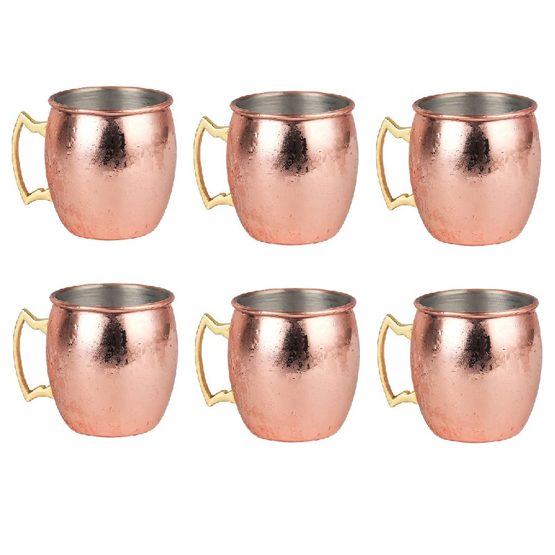 Mule Copper Mug - 6Pcs 60ml Mule Kupfer Tassen Tasse