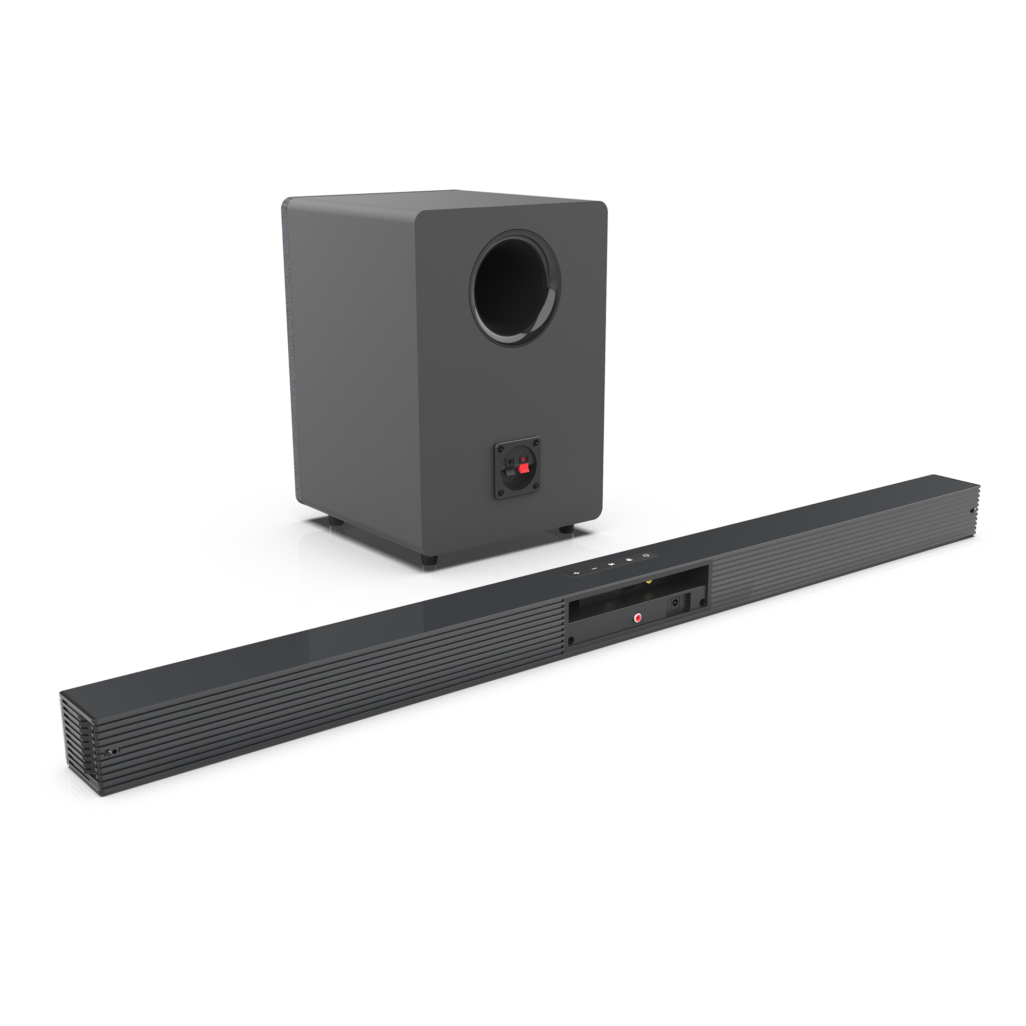 Home Bar And Theater - 84W TV-Soundbar mit Subwoofer-Box, Soundbar 2.1,