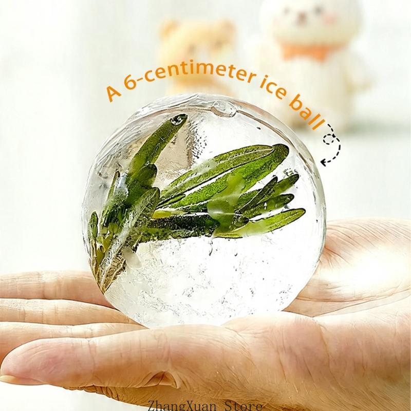 Ice Mold Sphere - Praktischer faltbarer Getränkebehälter mit Deckel und