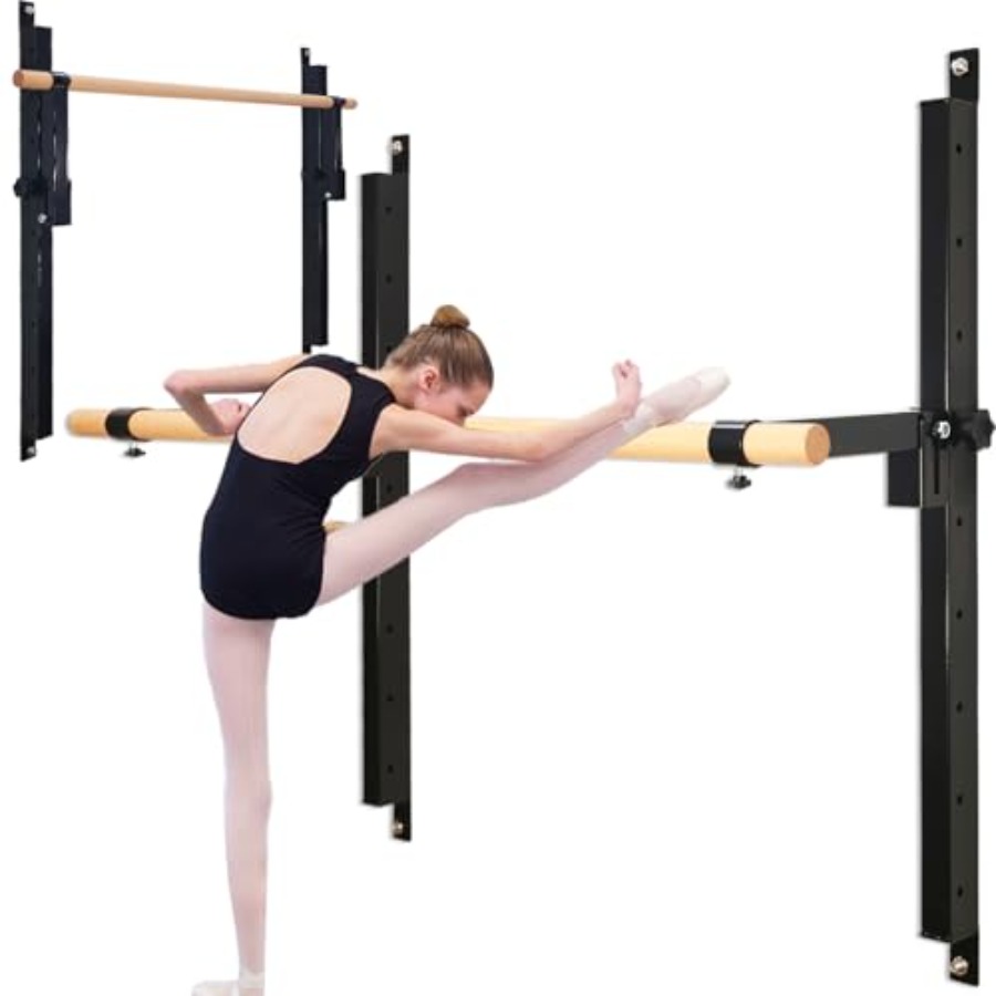 Home Bar And Gym - Wandmontierte Ballettstange 4ft 5ft Höhenverstellbare Klappbare