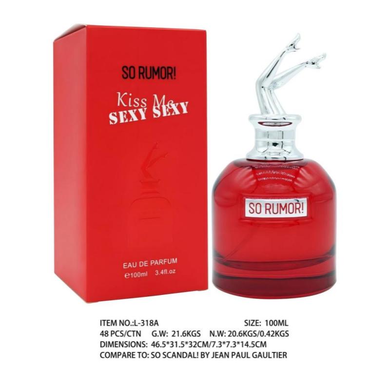 Home Bar Accessories - Luxus-Damenparfüm 100ml, langanhaltend, Scandal Legs Flakon,