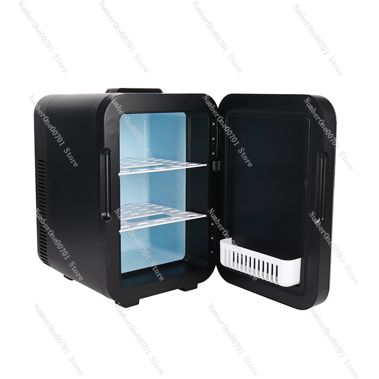 Home Bar And Fridge - 10L Schwarzer Tragbarer Kühlschrank mit Griff