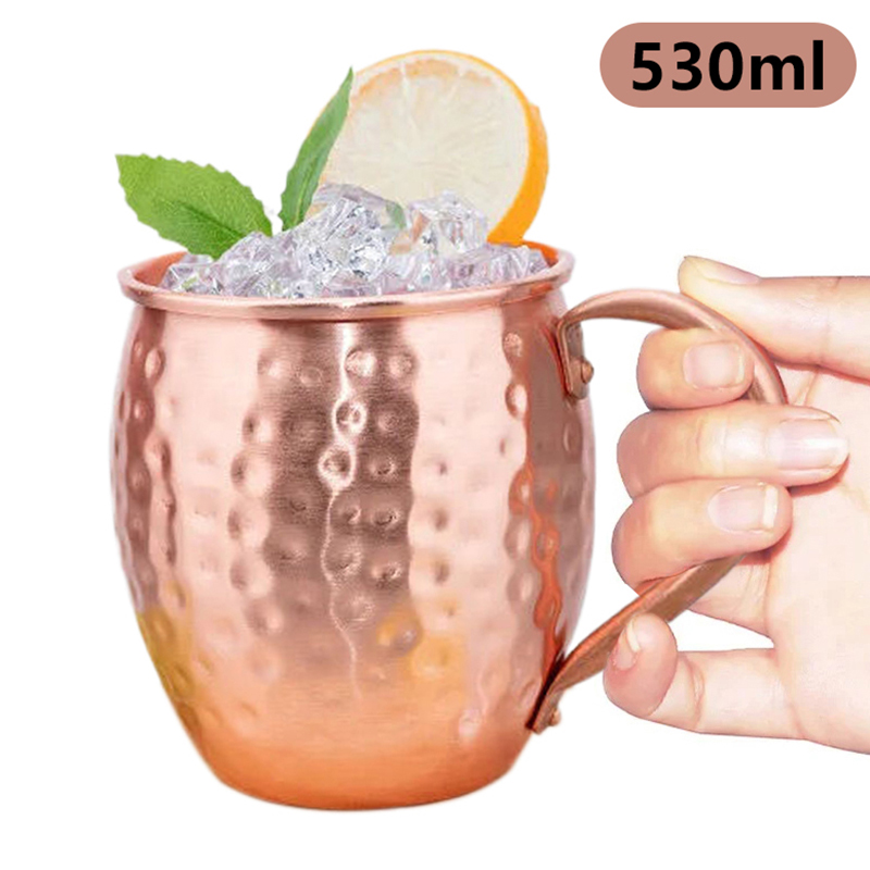 Mule Copper Mug - 【F】530ml 100% Kupfer Moscow Mule Becher