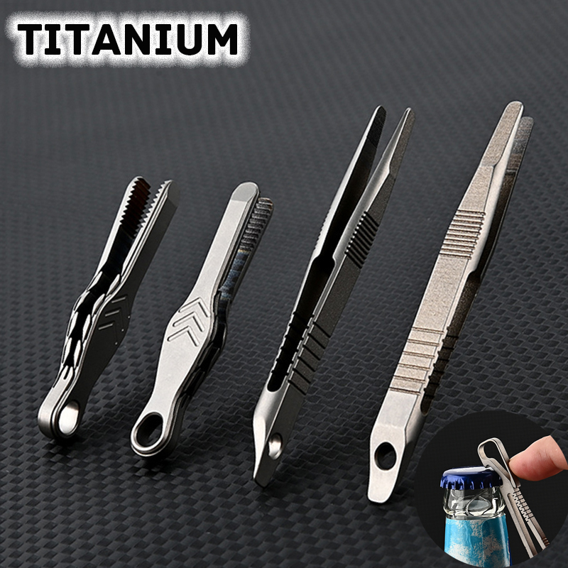 Home Bar Supplies - TC4 Titan Stahl Pinzette Multifunktions Mit