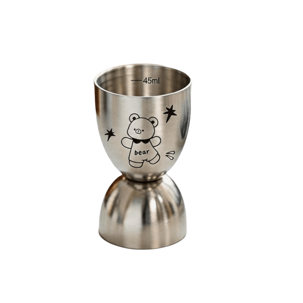 Jigger Double Sided - 30/60ML Edelstahl-Jigger mit Skala, Präziser Messbecher,