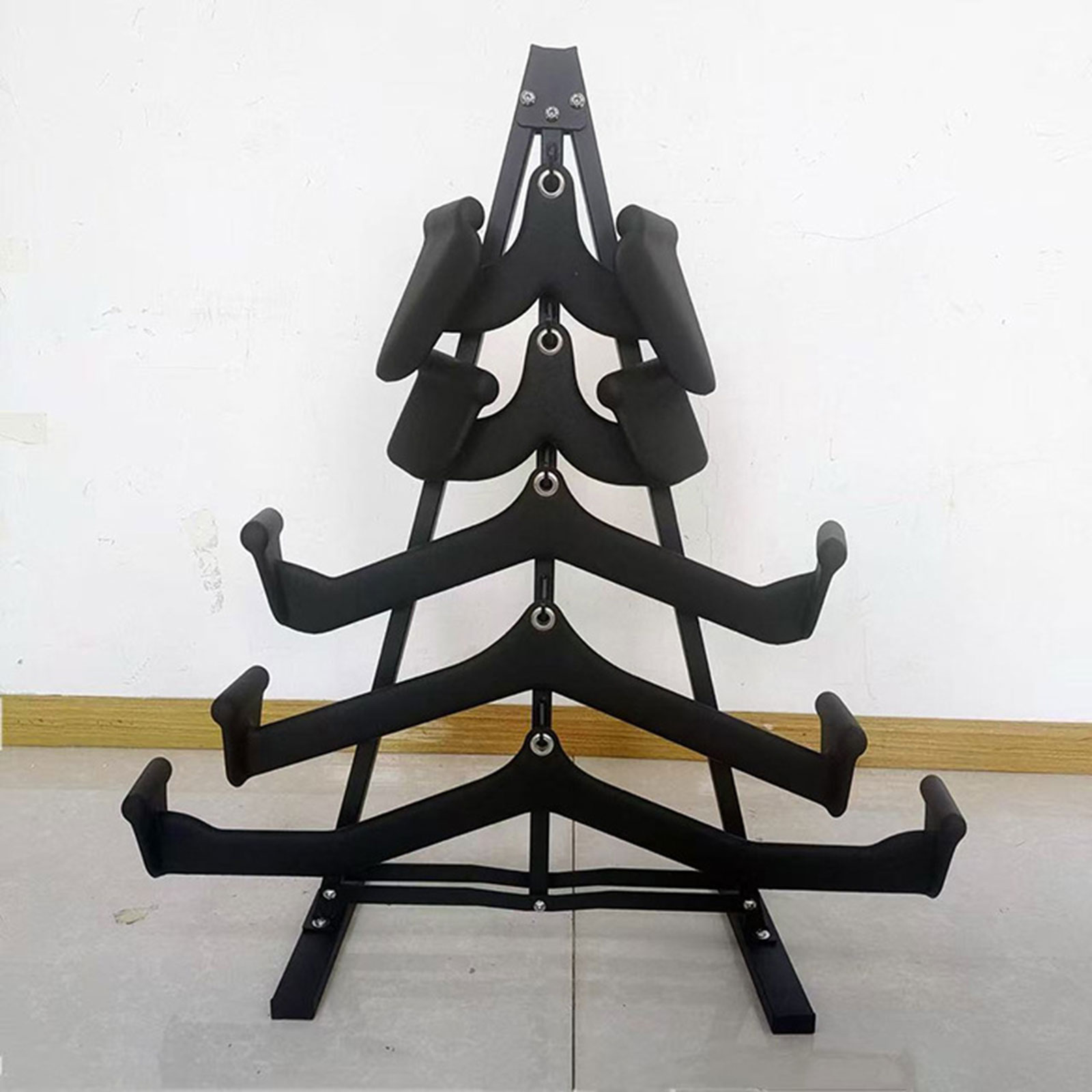 Home Bar Setup - Lat-Pull-Down-Stangen-Organizer mit Haken, Heimfitness-Aufbewahrungsregal, 8 Haken