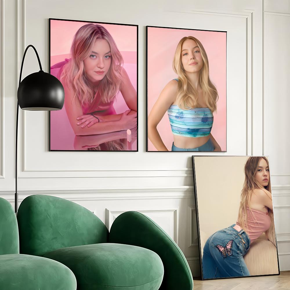 Home Bar Sydney - Sydney S-Sweeney Poster, wasserfester Wandkunst-Aufkleber für