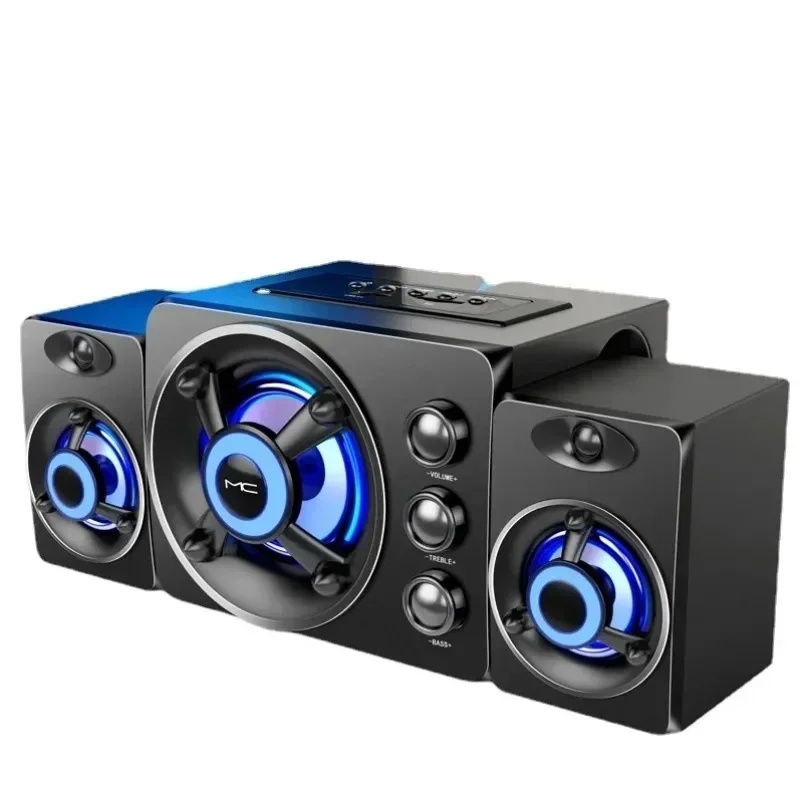 Home Bar And Theater - Kabellose Bluetooth-Soundbar TV-Lautsprecher 3D-Surround-Stereo mit Farbiger