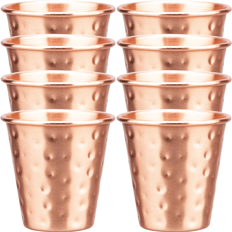Mule Copper Mug - 6er-Set 8 Stück Neue 100% Kupferbecher
