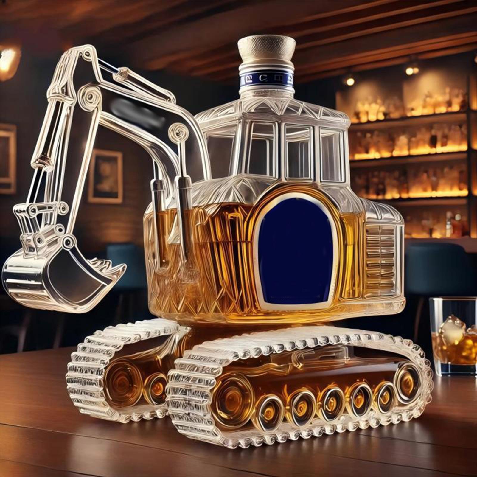 Home Bar Supplies - Robuster Bagger-Whisky-Dekanter – Premium-Handwerkskunst als Geschenk