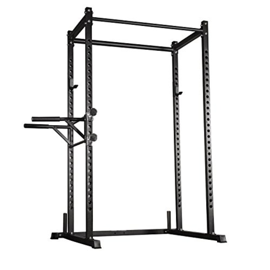 Home Bar And Gym - Heimfitness-Squat-Cage für Krafttraining: Stahlkonstruktion, schwarze Ausführung,