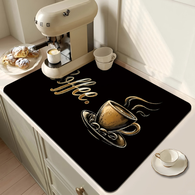 Ok, aber zuerst Kaffee Text Kü – Bar Mat Rubber Bewertung und Preis