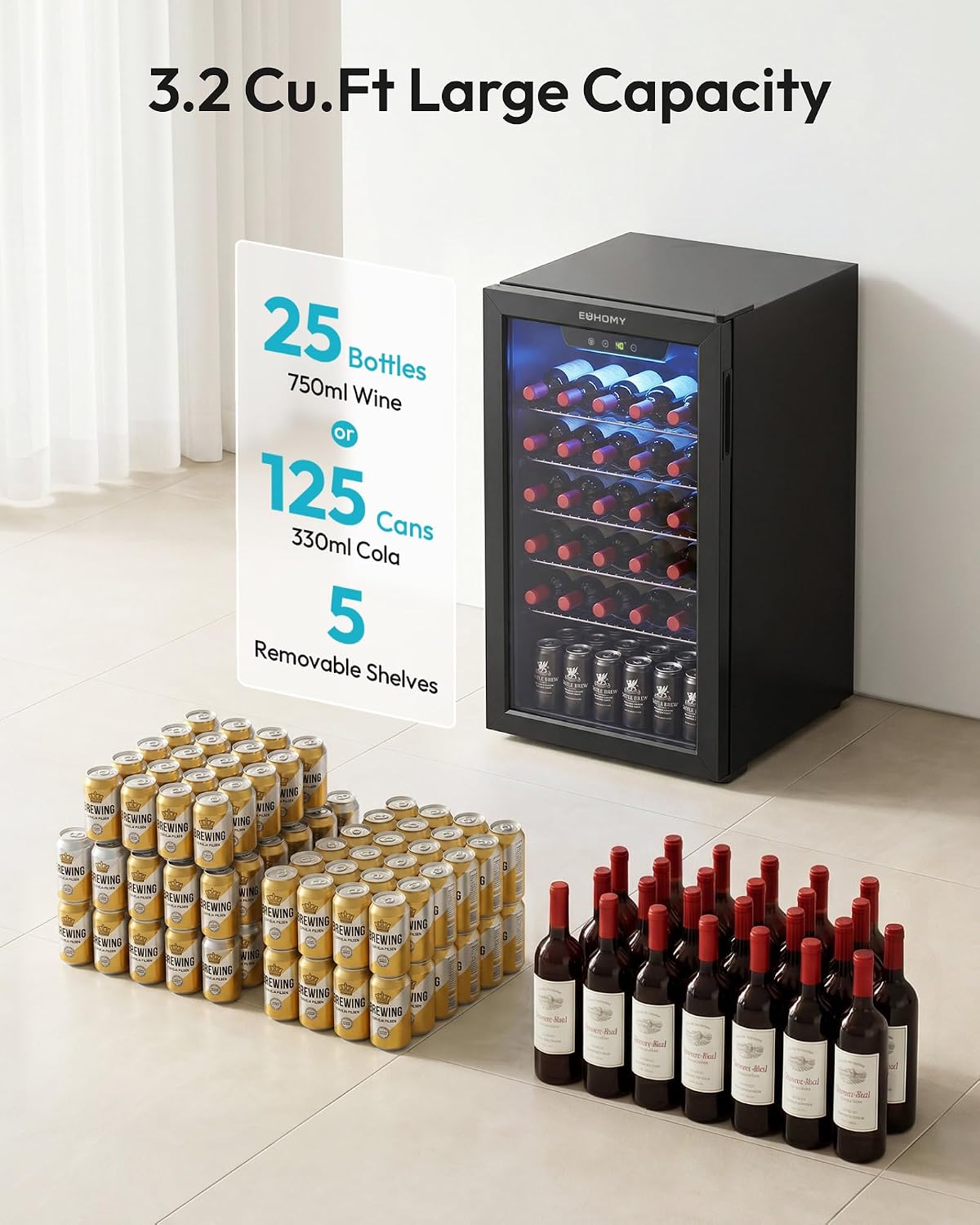 125-Dosen-Getränkekühler mit G – Home Bar And Fridge Bewertung und Preis