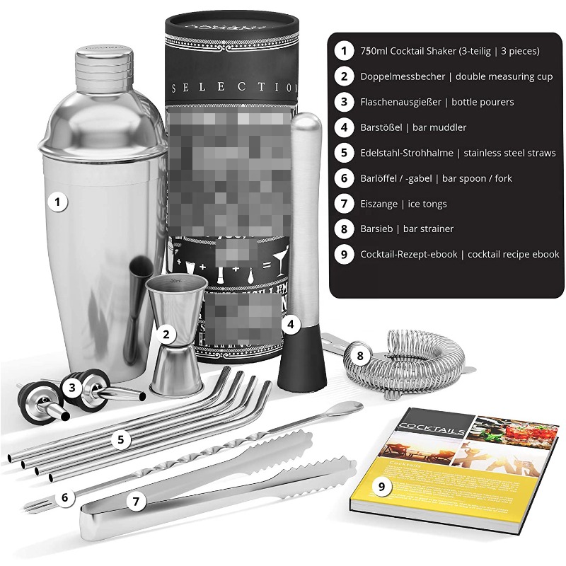 Basis-Bar-Mixing-Set, 13-teili – Bar Spoon Twisted Bewertung und Preis