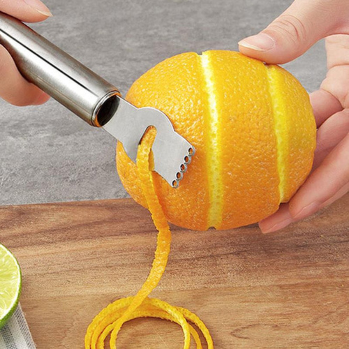 Silberner Zitronenschaber/Entk – Peeler Channel Knife Bewertung und Preis