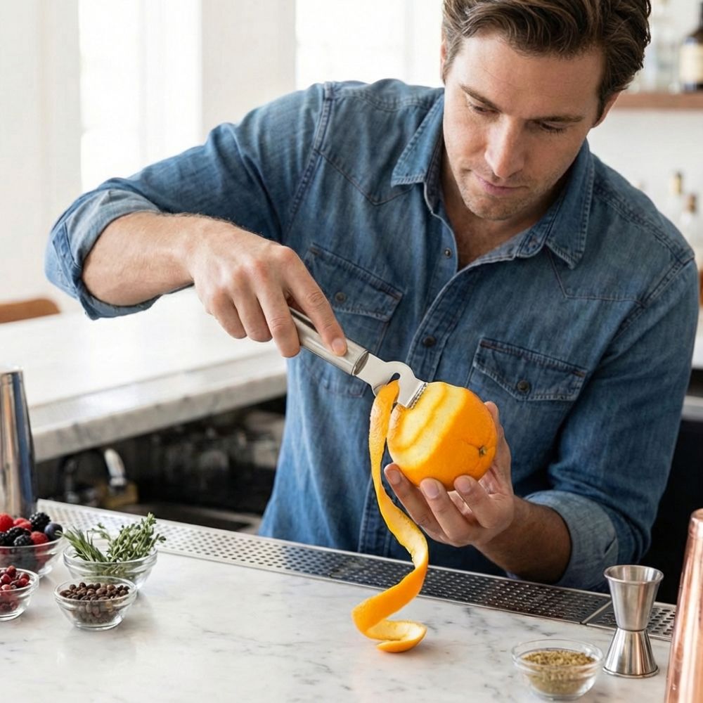 Edelstahl-Zitronenschäler mit  – Peeler Channel Knife Bewertung und Preis