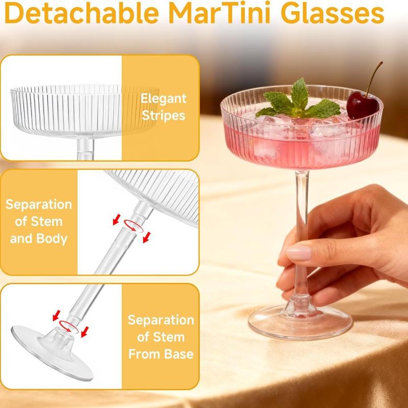 Klare Kunststoff-Martini-Desse – Home Bar Supplies Bewertung und Preis