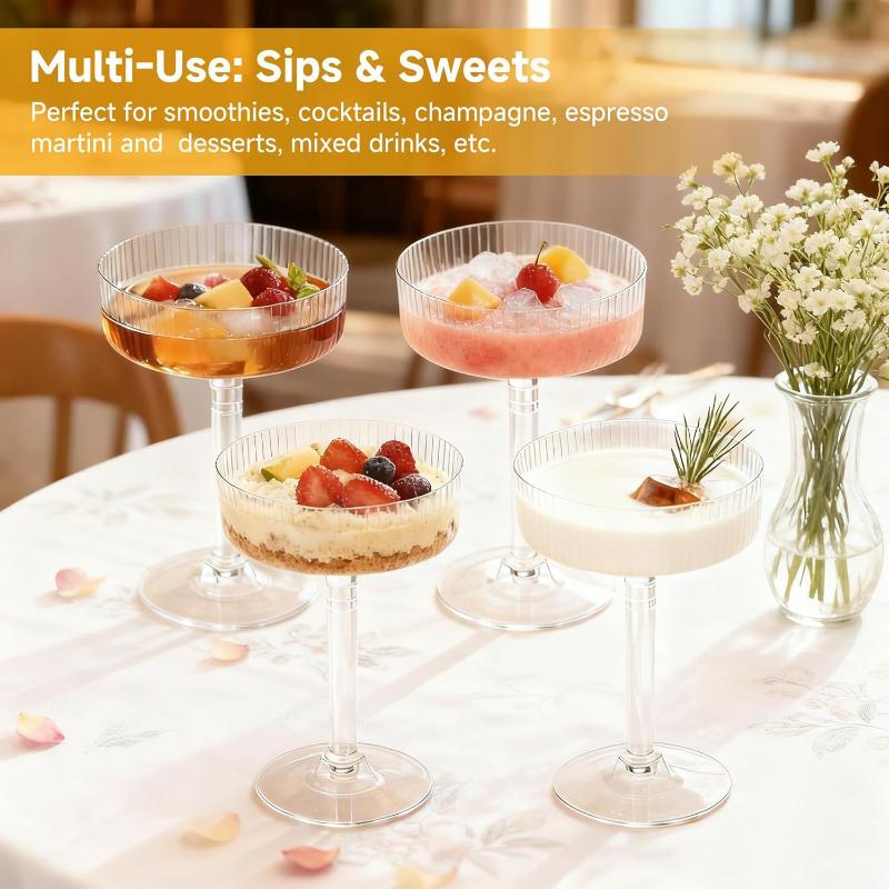 Klare Kunststoff-Martini-Desse – Home Bar Supplies Bewertung und Preis