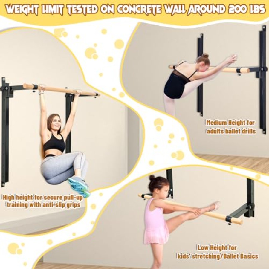 Wandmontierte Ballettstange 4f – Home Bar And Gym Bewertung und Preis