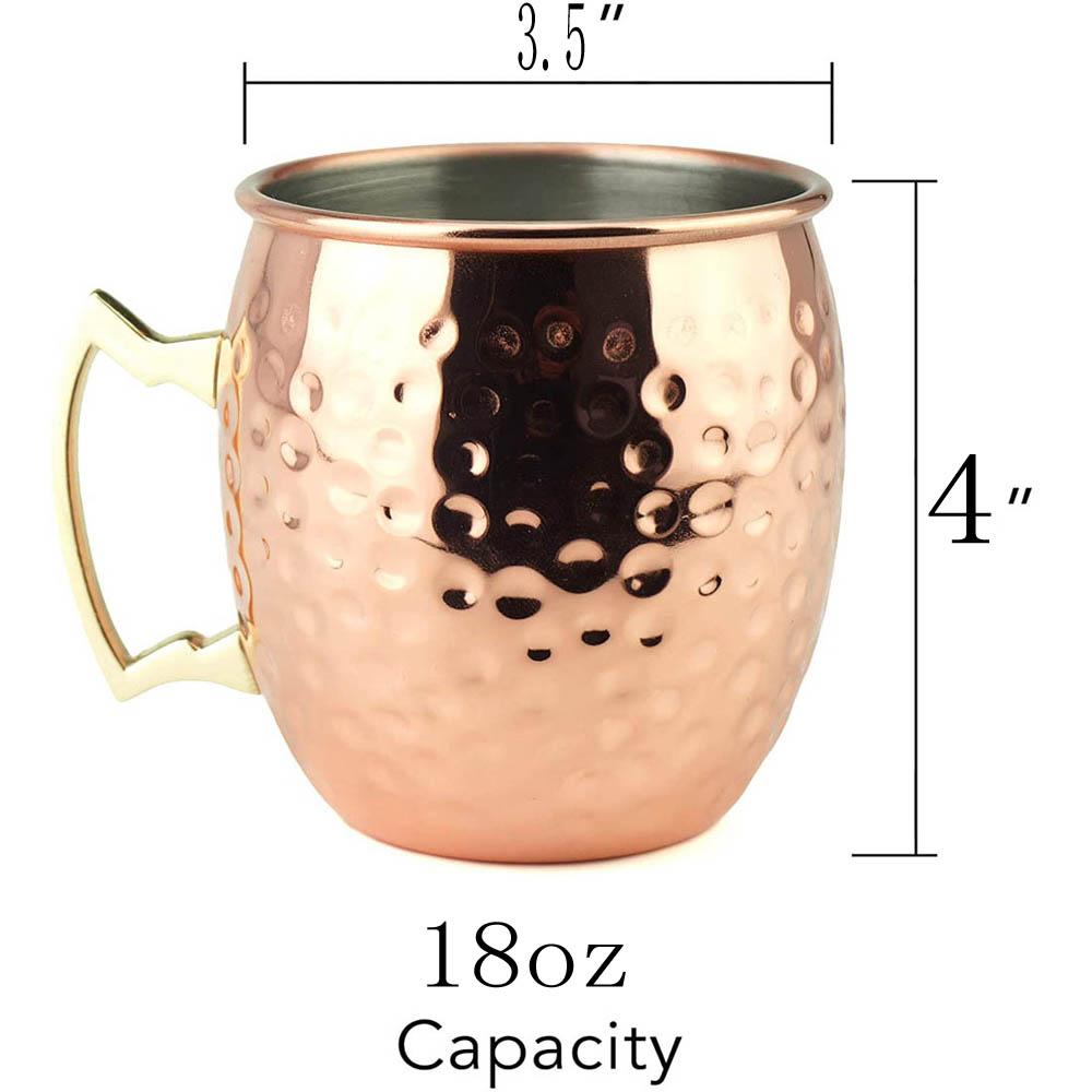 2 stücke 100% Handgemachte 18  – Mule Copper Mug Bewertung und Preis