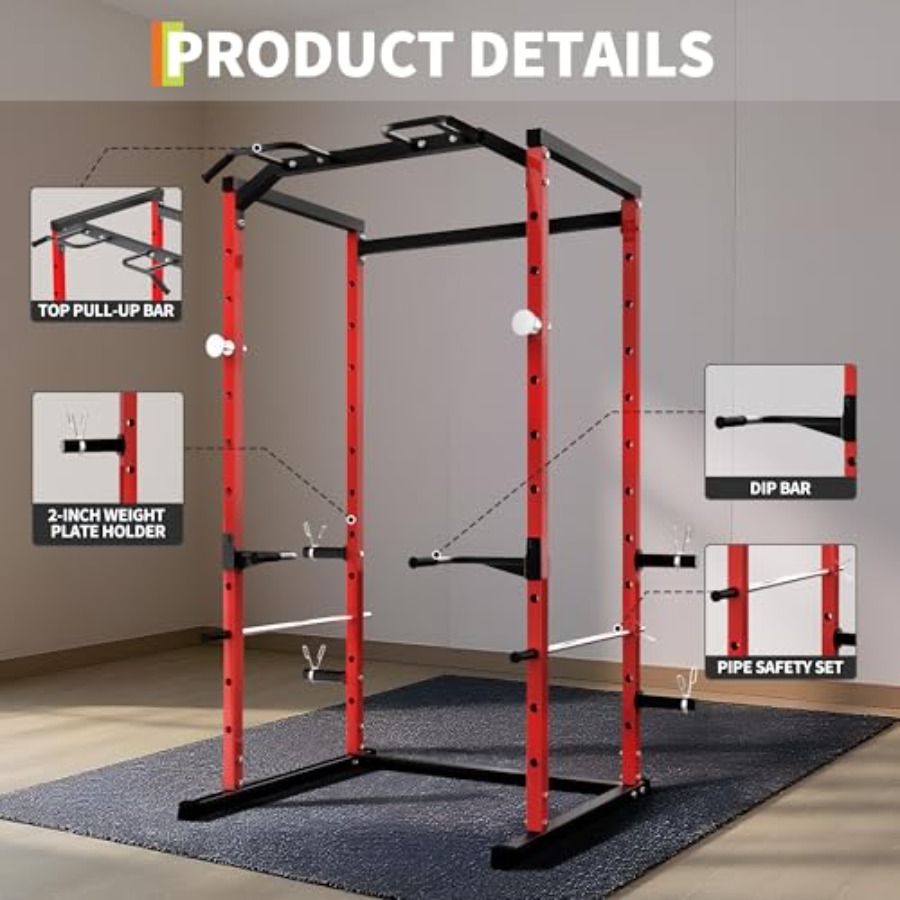 Hochbelastbarer Power Cage mit – Home Bar And Gym Bewertung und Preis