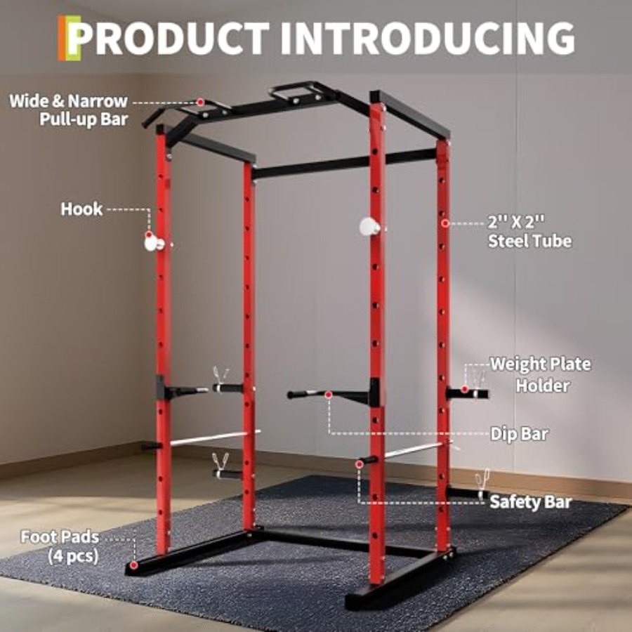 Hochbelastbarer Power Cage mit – Home Bar And Gym Bewertung und Preis