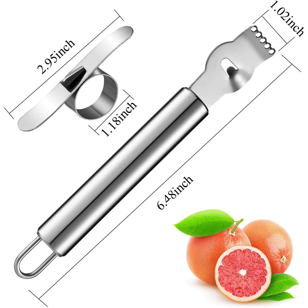 4-teiliges Edelstahl-Zitronens – Peeler Channel Knife Bewertung und Preis