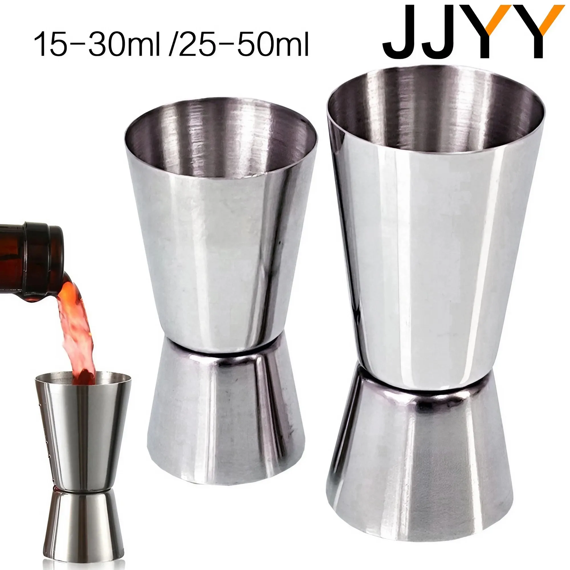 JJYY Edelstahl 15–30 ml 25–50  – Jigger Double Sided Bewertung und Preis