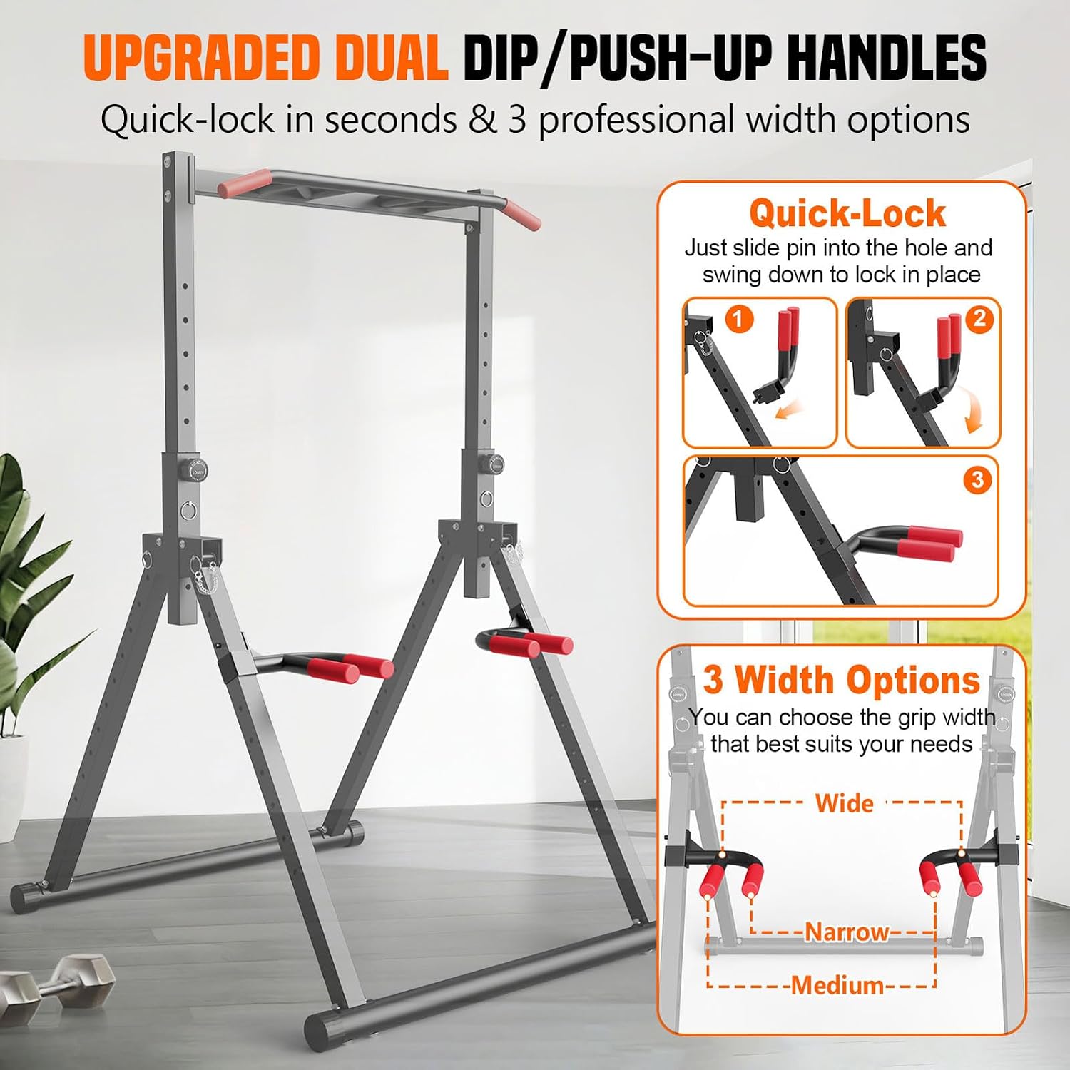 Faltbarer Power Tower Dip Stat – Home Bar And Gym Bewertung und Preis