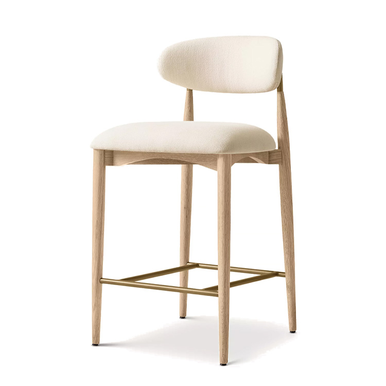 Neue Stil Nordic Stoff Holz Th – Home Bar Stools Bewertung und Preis