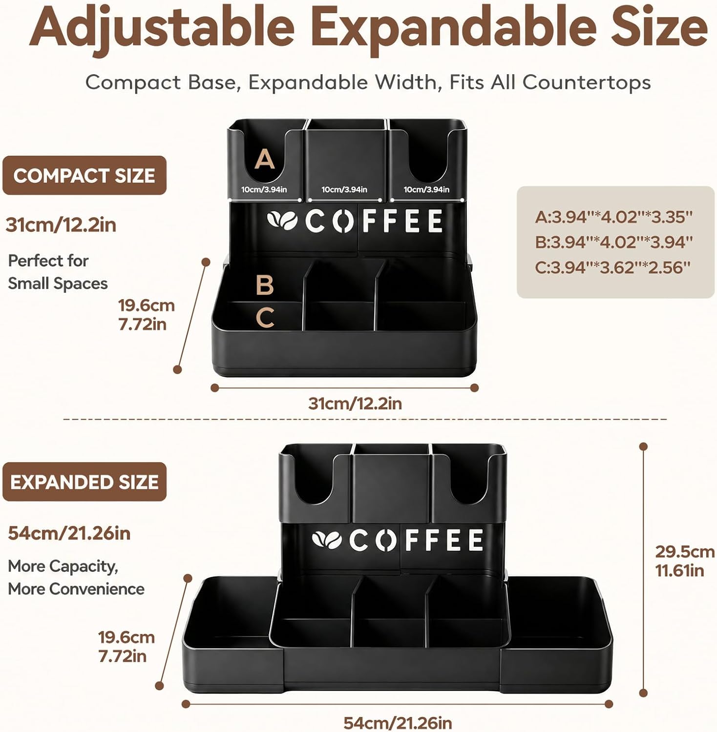 2-stufiger Kaffee-Organizer fü – Home Bar Setup Bewertung und Preis