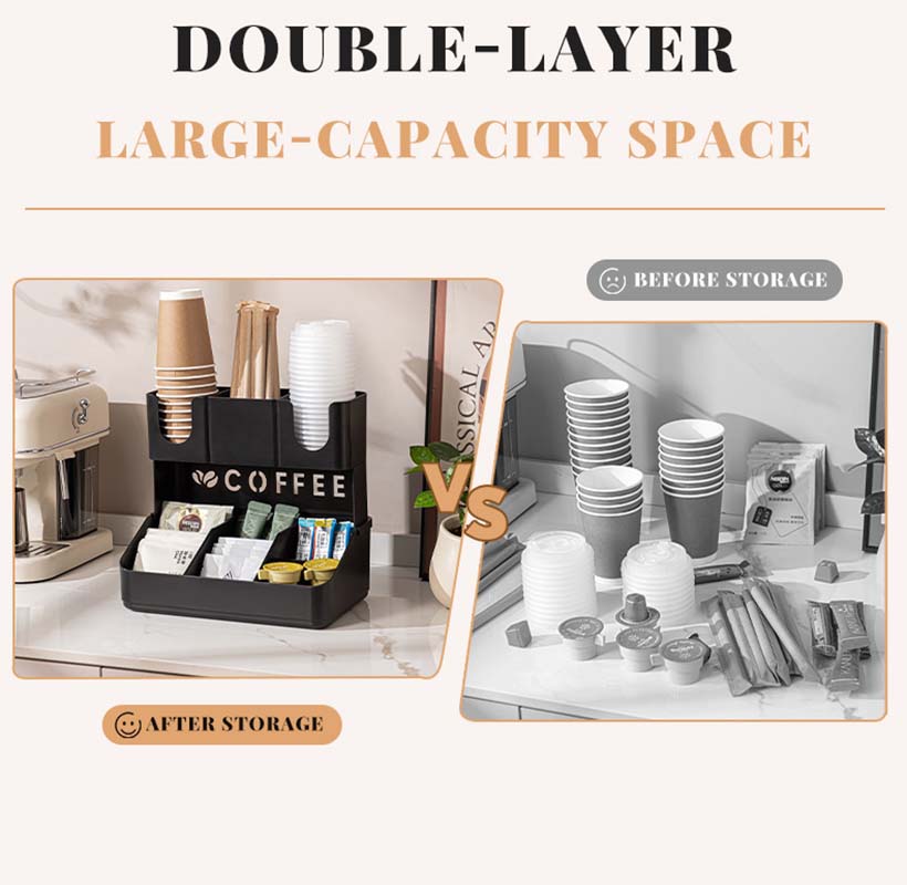 2-stufiger Kaffee-Organizer fü – Home Bar Setup Bewertung und Preis