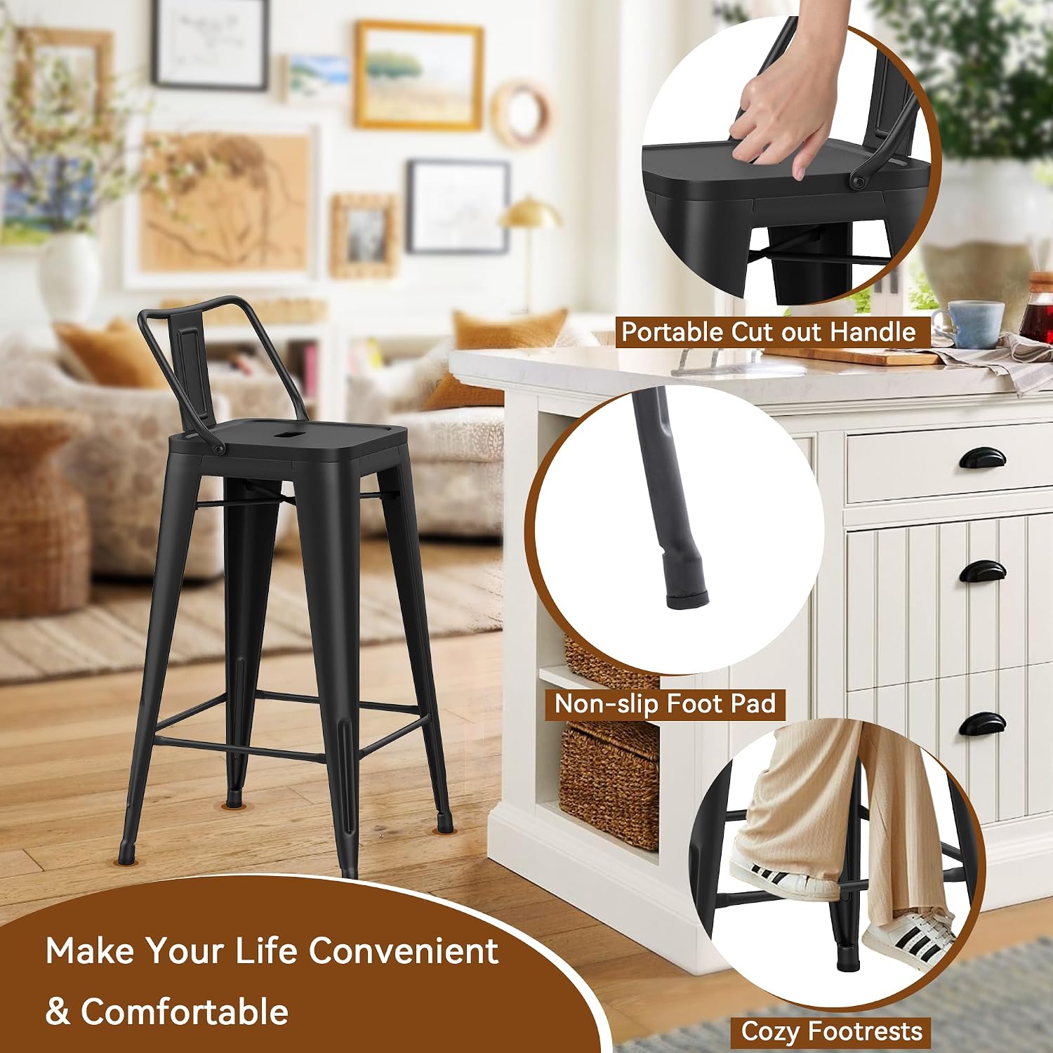 Industrielle Metall-Barhocker  – Home Bar Stools Bewertung und Preis