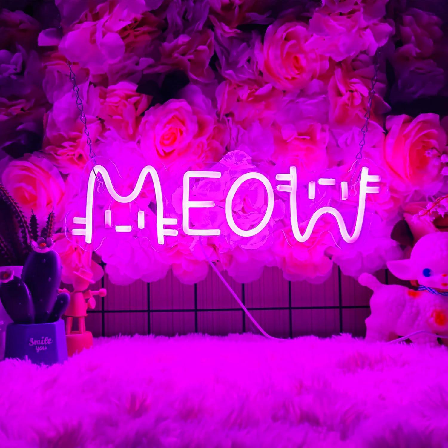 Miau Neon-Schild Katze USB-bet – Home Bar And Restaurant Bewertung und Preis