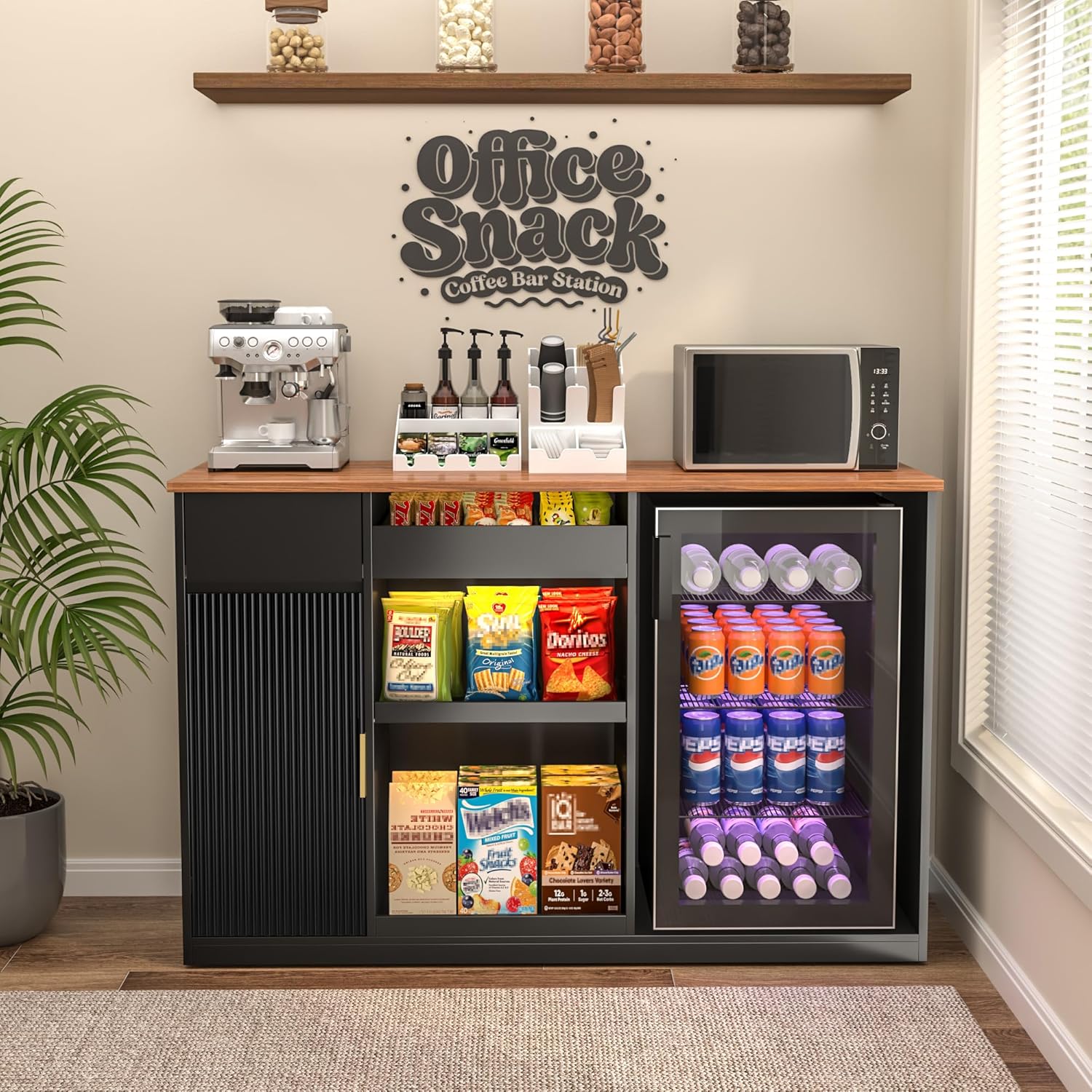 Snack-Bar-Schrank mit Kühlfach – Home Bar And Fridge Bewertung und Preis