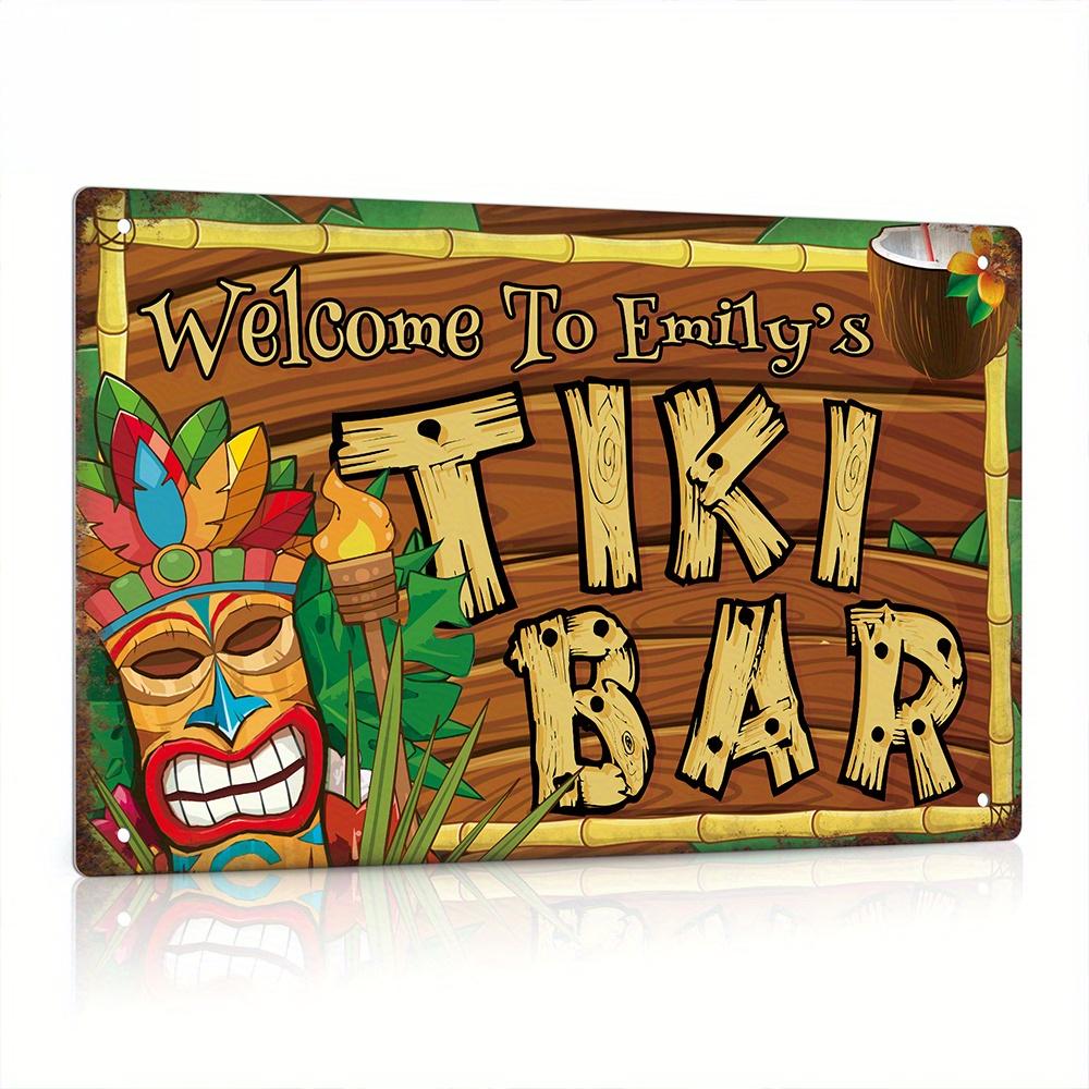 Individuelles Tiki-Bar-Schild, – Home Bar And Restaurant Bewertung und Preis