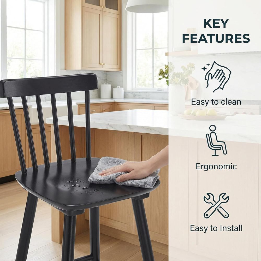 4er-Set, 26 Zoll hohe Holzbarh – Home Bar Stools Bewertung und Preis